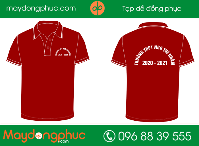 May áo phông trường Ngô Thì Nhậm - mẫu 4