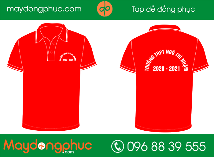 May áo phông trường Ngô Thì Nhậm - mẫu 3