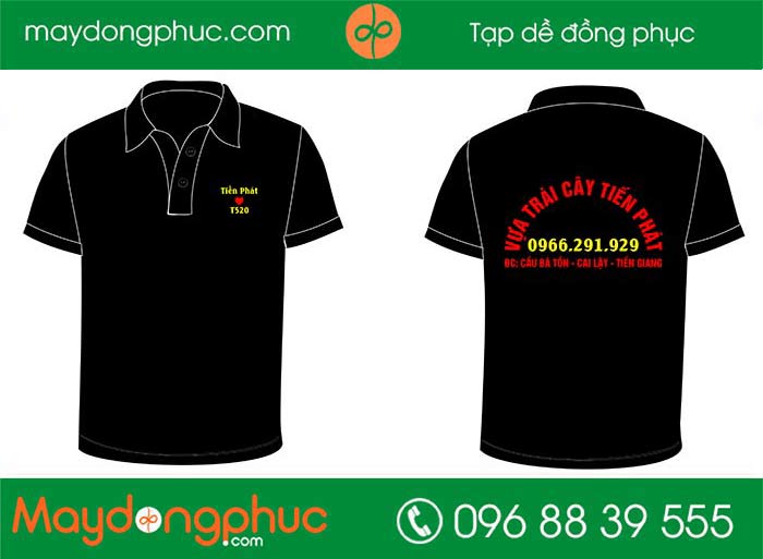 May áo phông đồng phục Vựa trái cây Tiến Phát