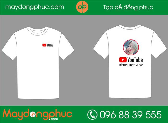 May áo phông Youtube Bích Phương Vlogs