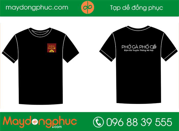 May áo phông quán Phở gà Phố cổ