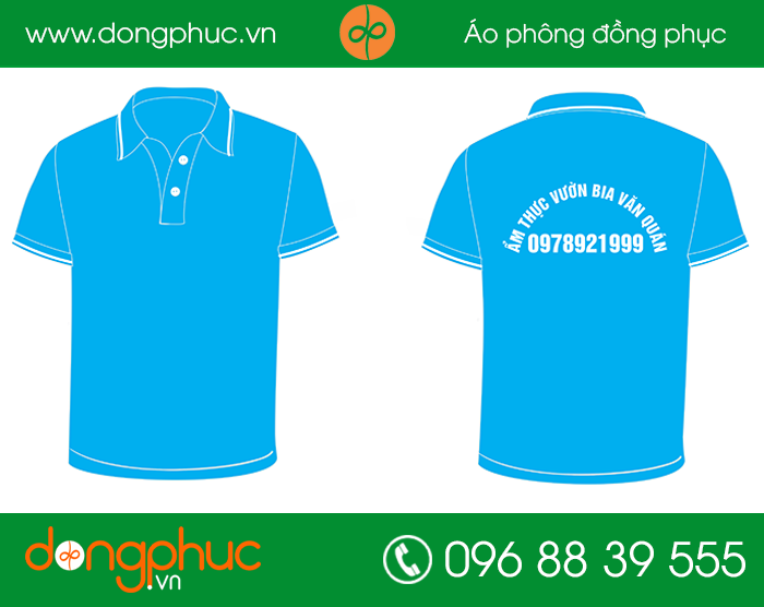May đồng phục ẩm thực vườn bia Văn Quán