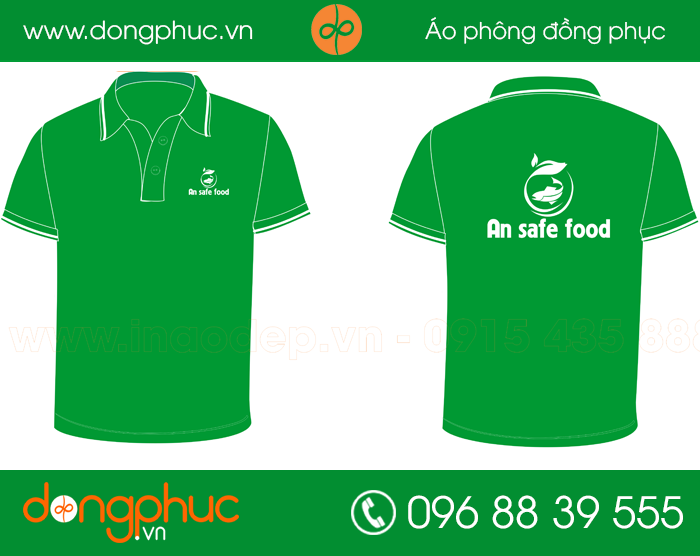 May đồng phục quán An Safe Food