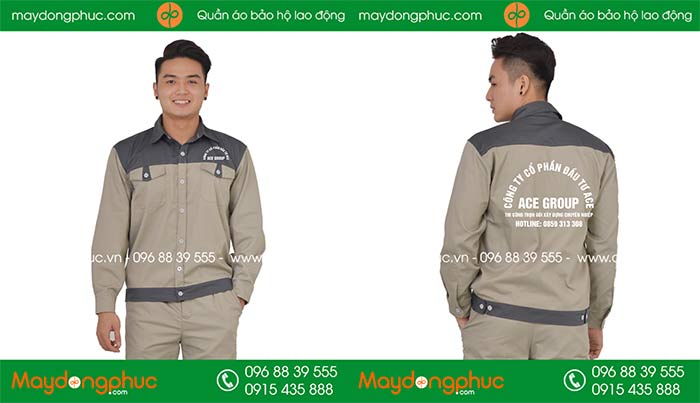 May đồng phục bảo hộ Công ty CP Đầu tư ACE