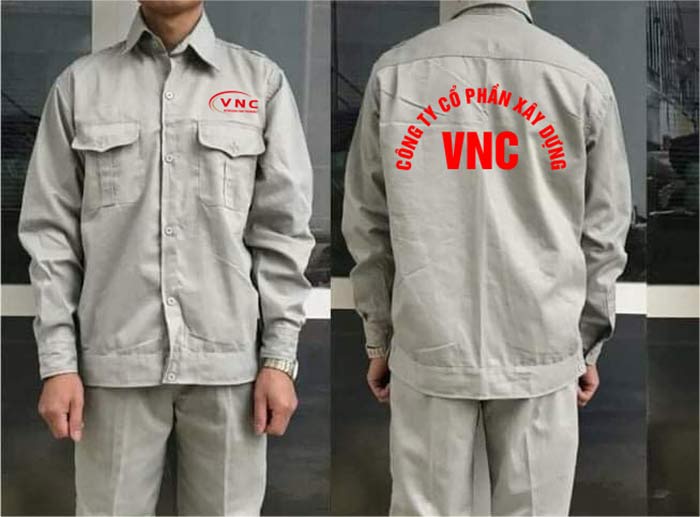 May đồng phục bảo hộ Công ty CP xây dựng VNC