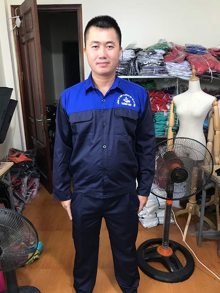 May đồng phục bảo hộ Công ty môi trường đô thị Hà Nội Thành Đạt