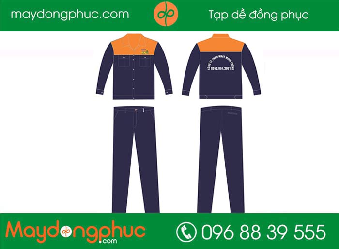 May đồng phục bảo hộ Công ty TNHH Nhật Minh Thành - mẫu 2