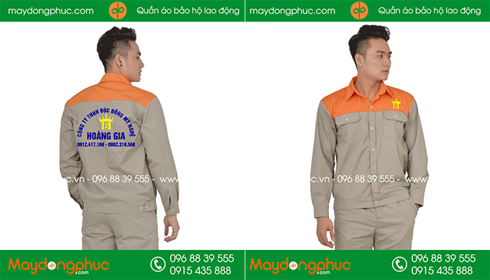 May đồng phục bảo hộ Công ty TNHH Đúc đồng mỹ nghệ Hoàng Gia