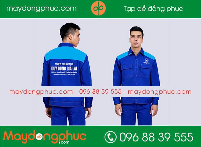 May đồng phục bảo hộ Công ty TNHH Xây dựng Duy Dung Gia Lai