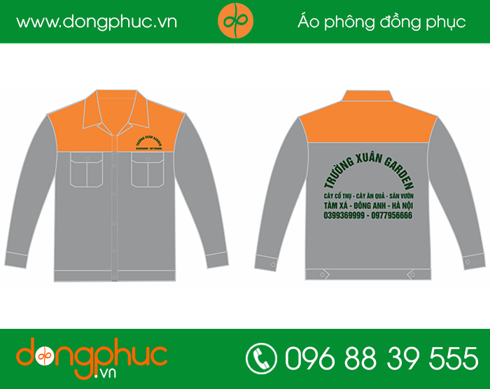 May đồng phục bảo hộ Công ty Trường Xuân Garden