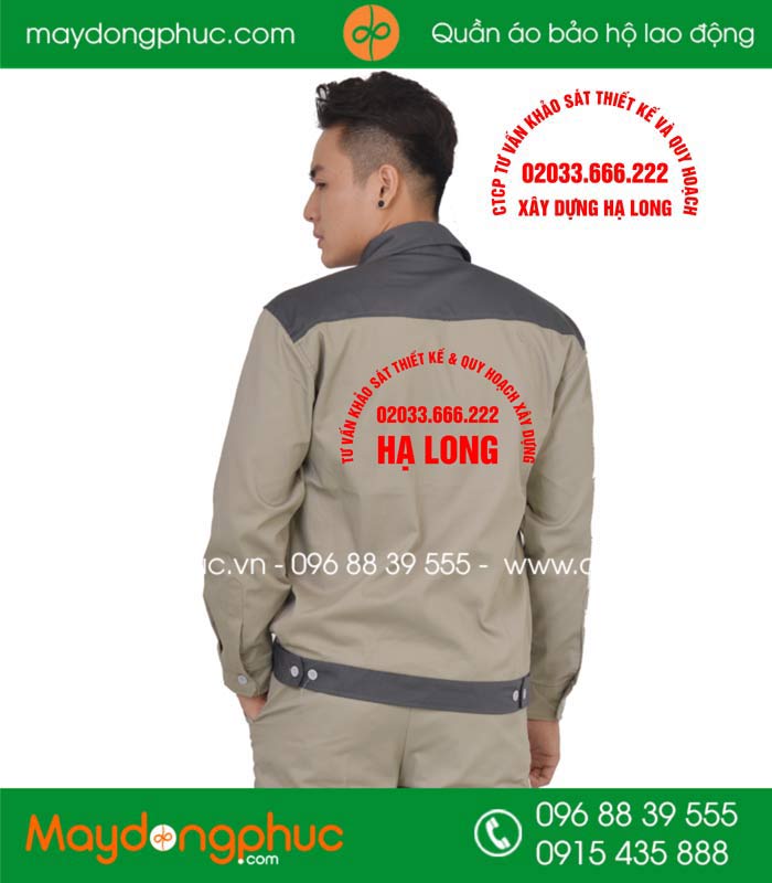 May đồng phục bảo hộ Công ty CP tư vấn khảo sát thiết kế và quy hoạch xây dựng Hạ Long