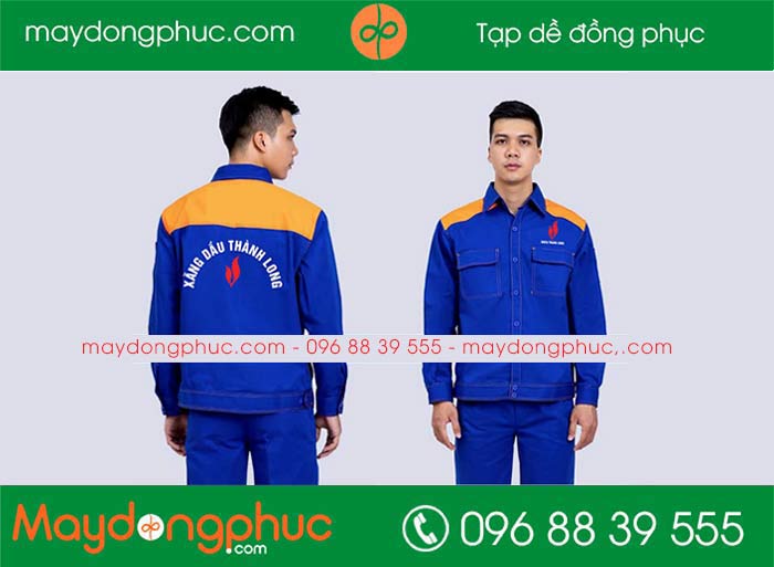 May đồng phục bảo hộ Xăng dầu Thành Long - mẫu 2