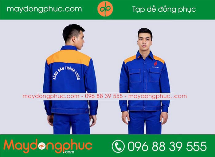 May đồng phục bảo hộ Xăng dầu Thành Long