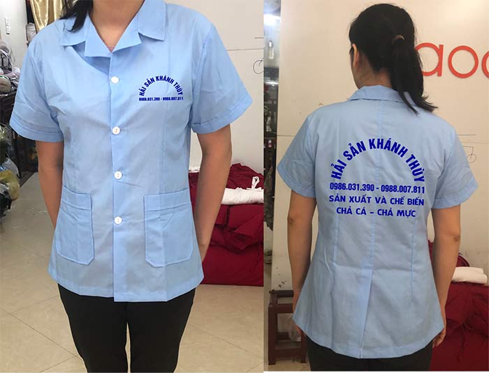 May đồng phục Nhà hàng Hải sản Khánh Thùy