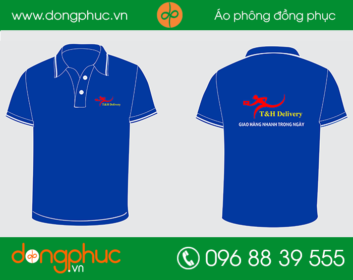 May đồng phục công ty T&H delivery