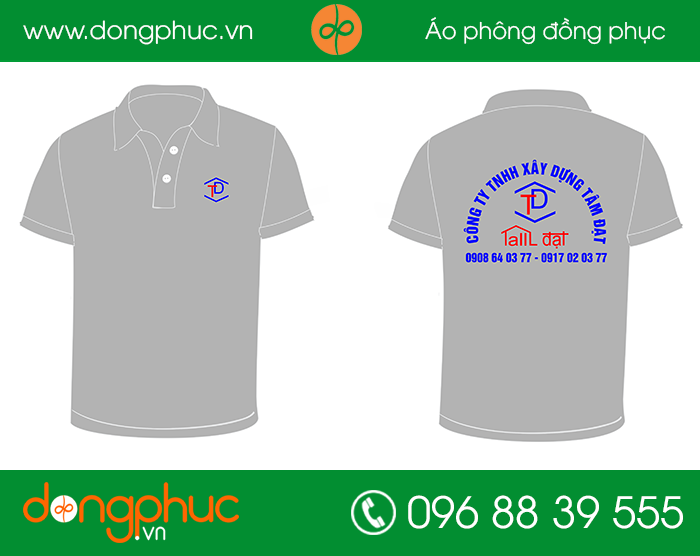 May đồng phục công ty TNHH xây dựng Tâm Đạt