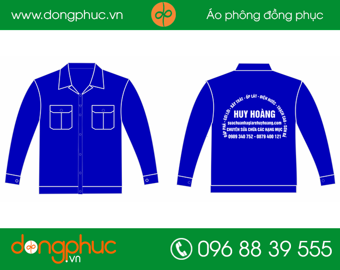 May đồng phục công ty Huy Hoàng