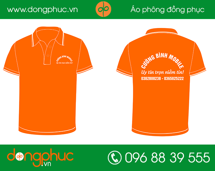 May đồng phục cửa hàng Cường Binh Mobile