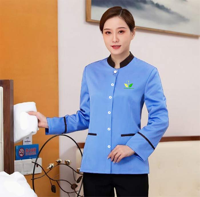 May đồng phục vệ sinh dài tay Công ty Thăng Long