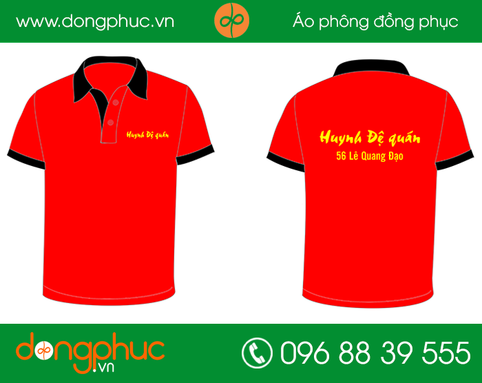 May đồng phục quán Huynh Đệ