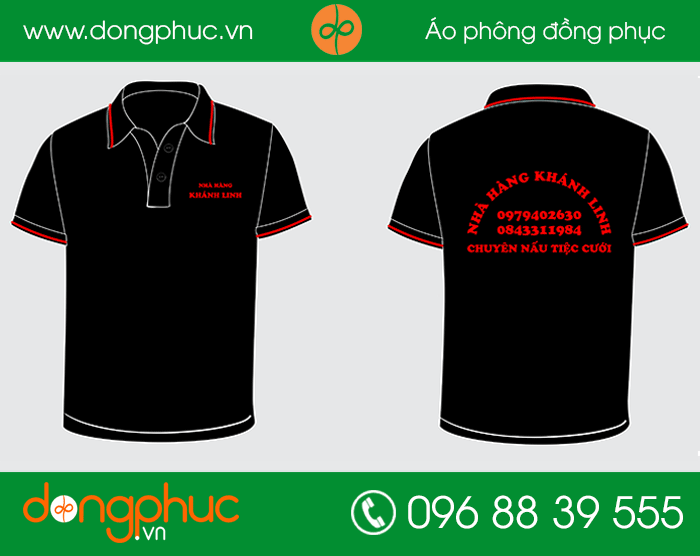May đồng phục nhà hàng Khánh Linh