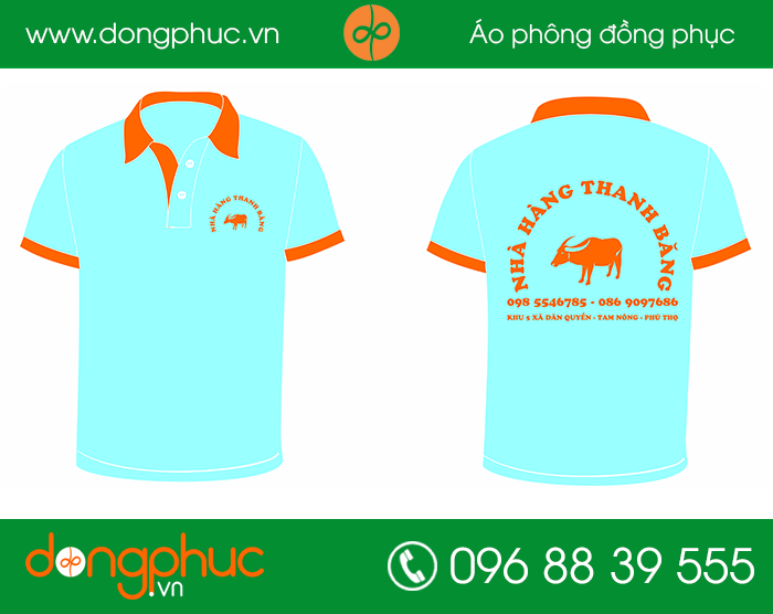 May đồng phục nhà hàng Thanh Băng