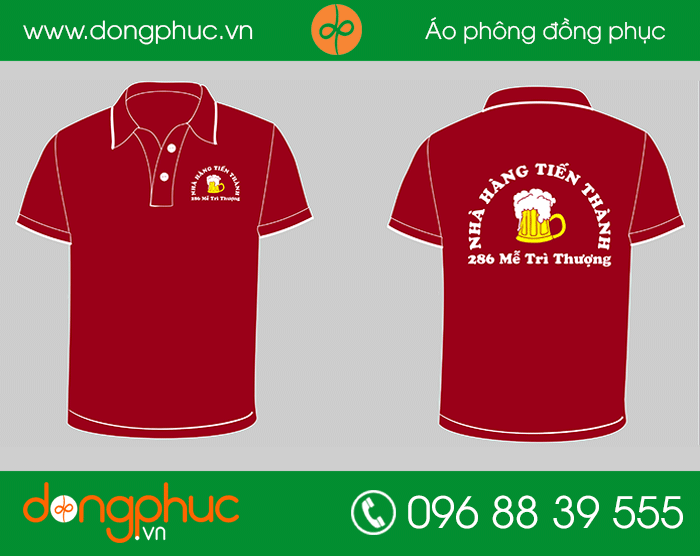 May đồng phục Nhà hàng Tiến Thành