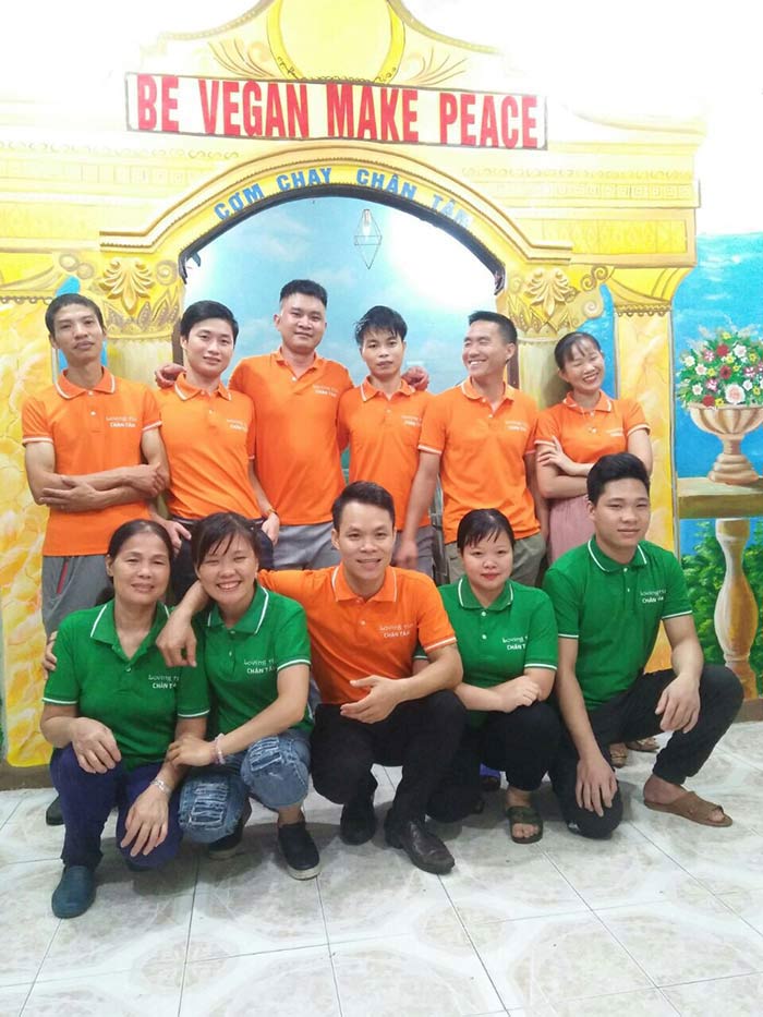 May áo phông Quán Cơm chay chân tâm