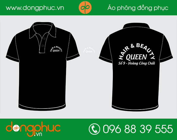 May đồng phục quán Hair & Beauty Qeen