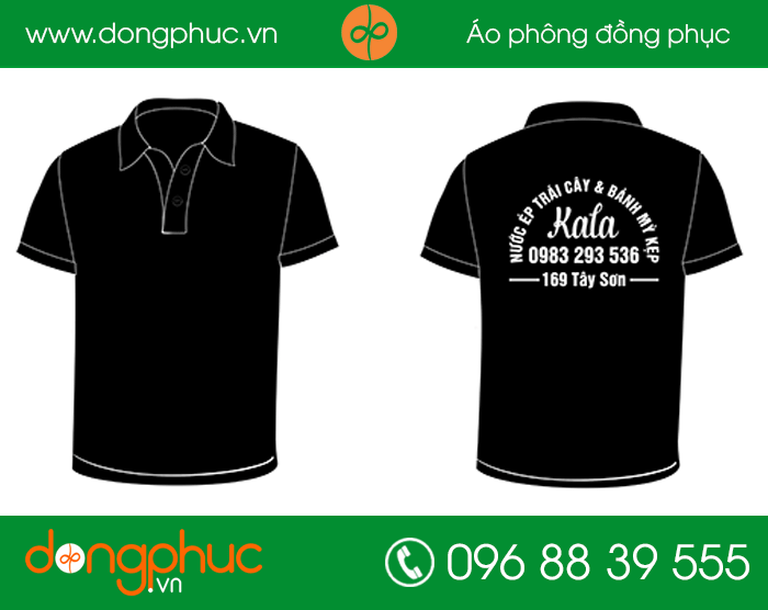 May đồng phục quán Kala