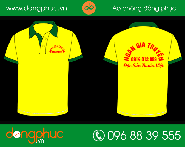 May đồng phục quán Ngan gia truyền