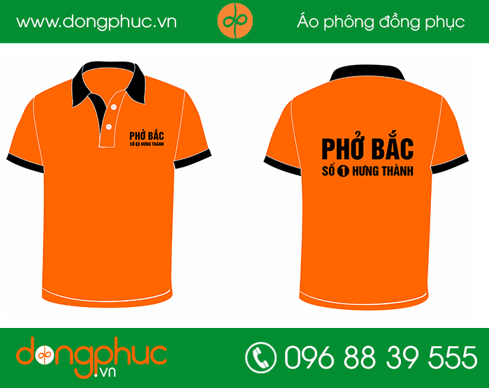 May đồng phục quán Phở Bắc