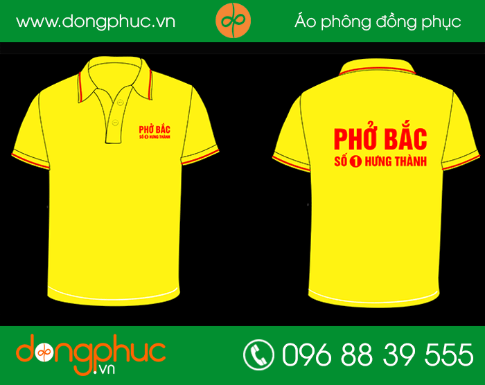 May đồng phục quán Phở Bắc - mẫu 2