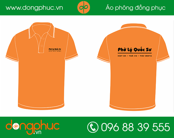 May đồng phục quán Phở Lý Quốc Sư