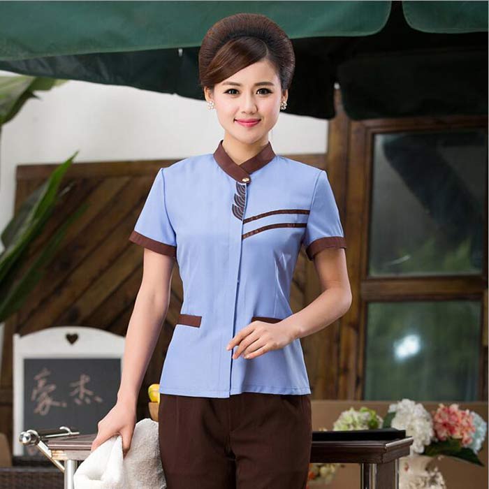 May đồng phục dọn vệ sinh khách sạn