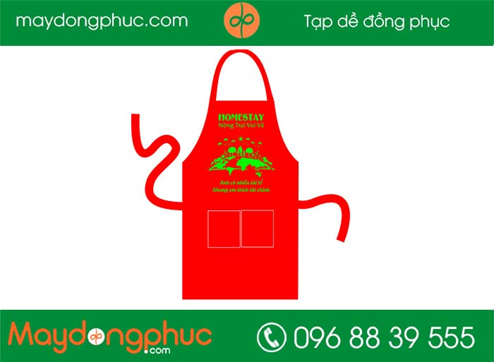 May tạp dề Nông trại Homestay