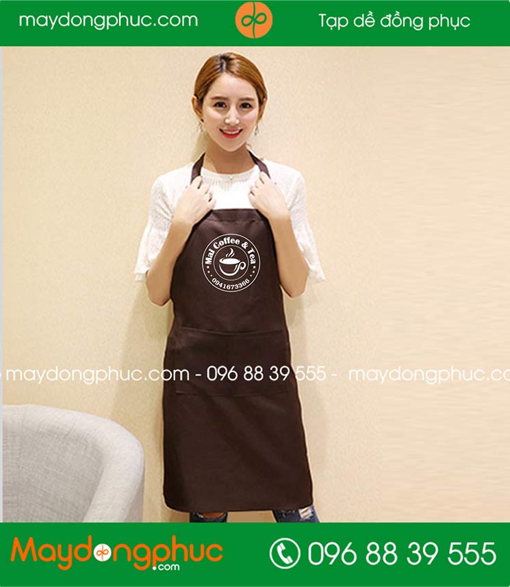 May tạp dề quán Mai Coffee & Tea - mẫu 2