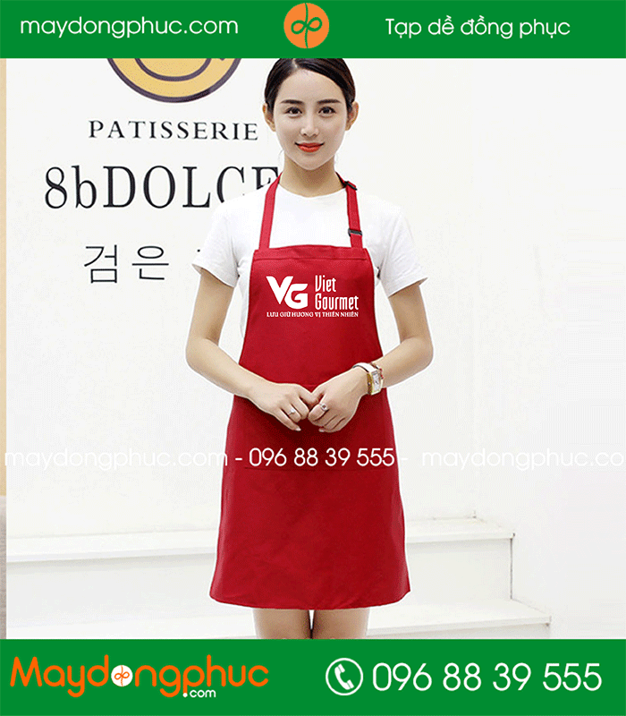 May tạp dề quán Việt Gourmet