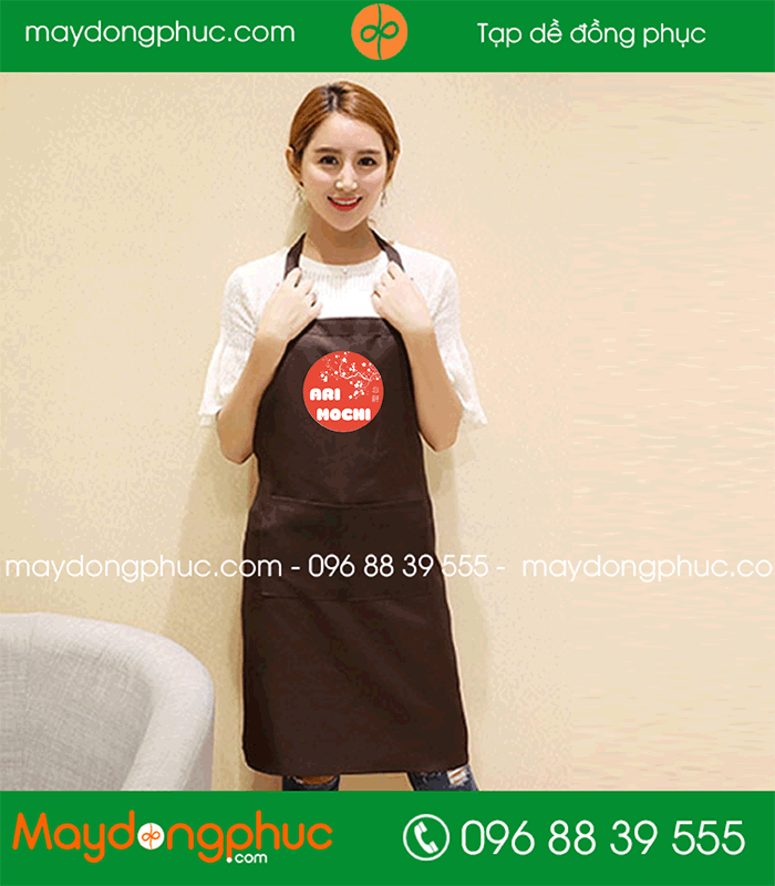 May tạp dề Quán Ari Mochi