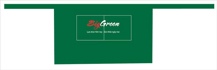 May tạp dề quán Big Green