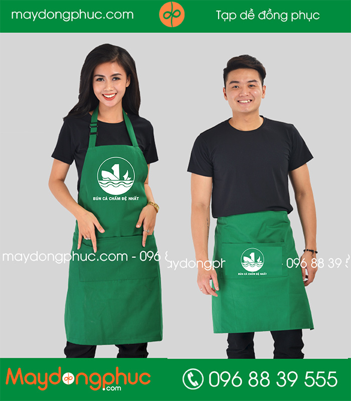 May tạp dề quán bún cá