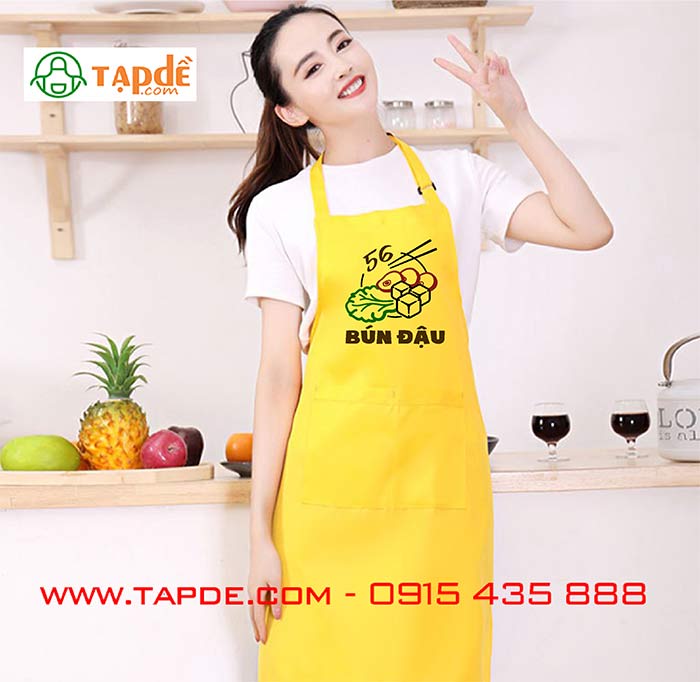 May tạp dề quán bún đậu 56