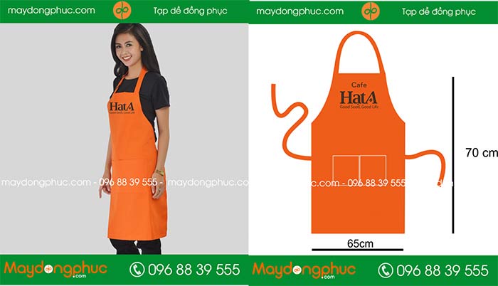 May tạp dề Quán Cafe Hạt A