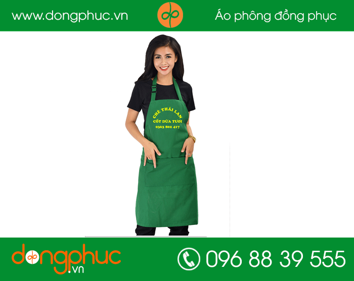 May tạp dề quán chè Thai Lan