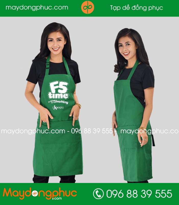 May tạp dề quán F5 Time