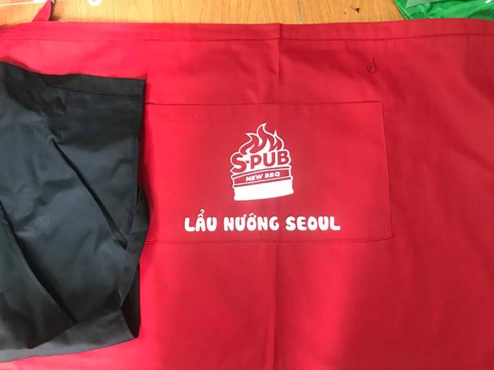 May tạp dề Quán lẩu nướng Seoul - mẫu 2