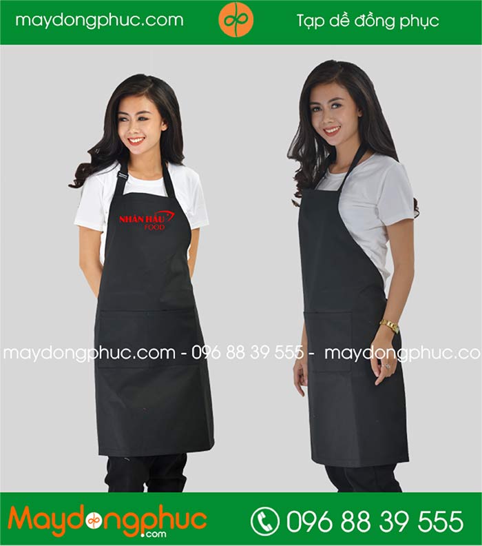 May tạp dề quán Nhân hậu Food