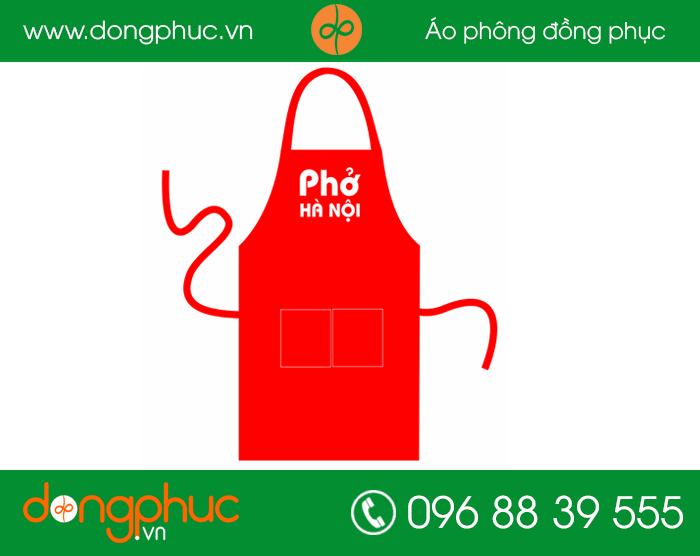 May tạp dề quán phở Hà Nội