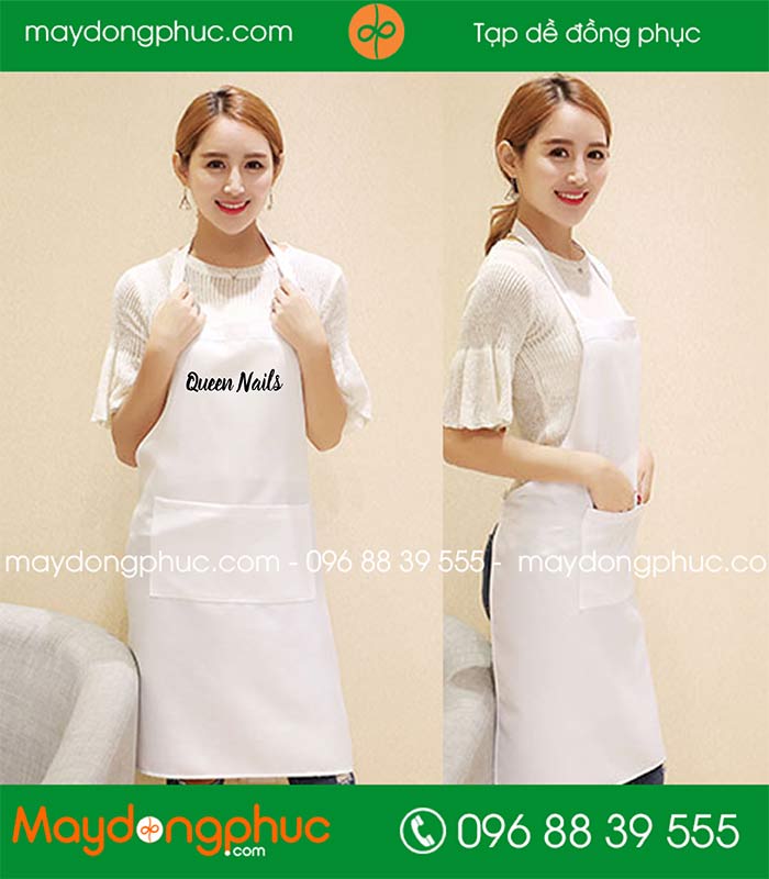 May tạp dề quán Queen Nails