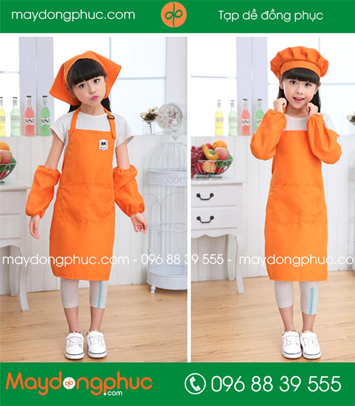 May tạp dề trẻ em trường song ngữ 19-5 Montessori